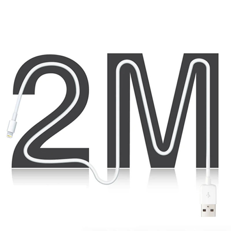 USB кабель зарядное устройство Snowkids 1 5 м 2 шт. для iPhone 11X8 7 6 XR XsMax быстрой зарядки от