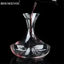 HOUSEEYOU 1200 мл Европейский хрустальный стеклянный графин для вина конический носик подачи вина аэратор Контейнер Диспенсер для вина для кухни Бар инструменты