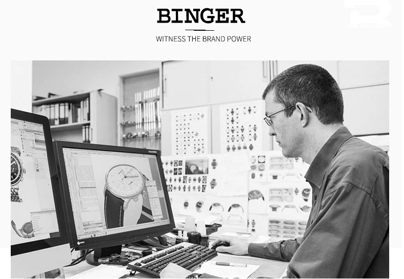 Подлинная Роскошный бренд Бингер Для мужчин полный стали автоматические механические мужские часы с автоподзаводом световой водонепроницаемый cruve поверхно