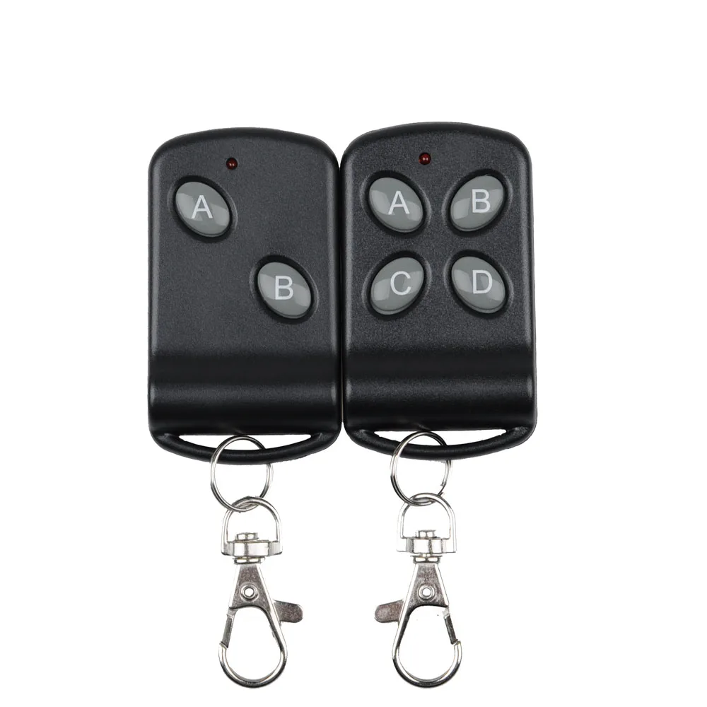 

315Mhz 433MHZ Wireless RF Remote Control Transmitter 1 / 2 /4 Button Black Color TX Big Button Remote For Light Switch