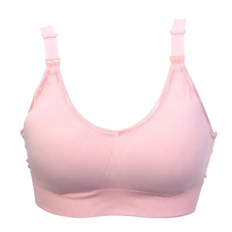 Nursing Bra Cotton Pregnancy Women Breast Feeding No Steel Ring