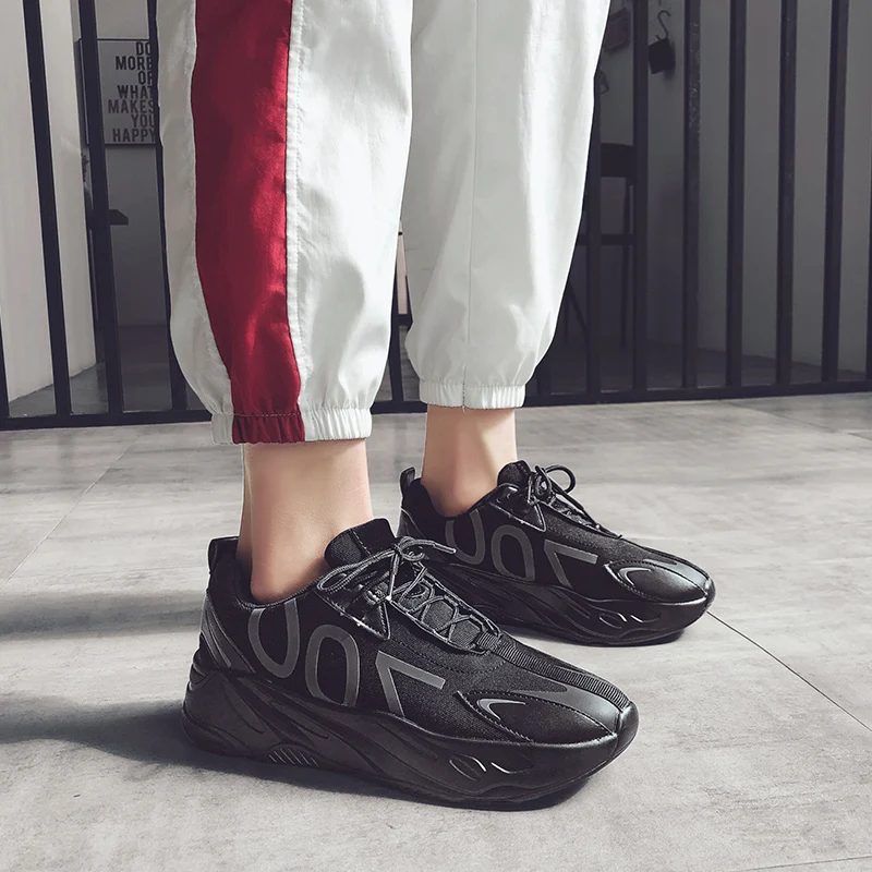 

Harajuku High Soles Men Running Shoes Women Sneakers Man Sport Shoes Sports Black Buty Sportowe Meskie 2019 Gym Footwear C-216