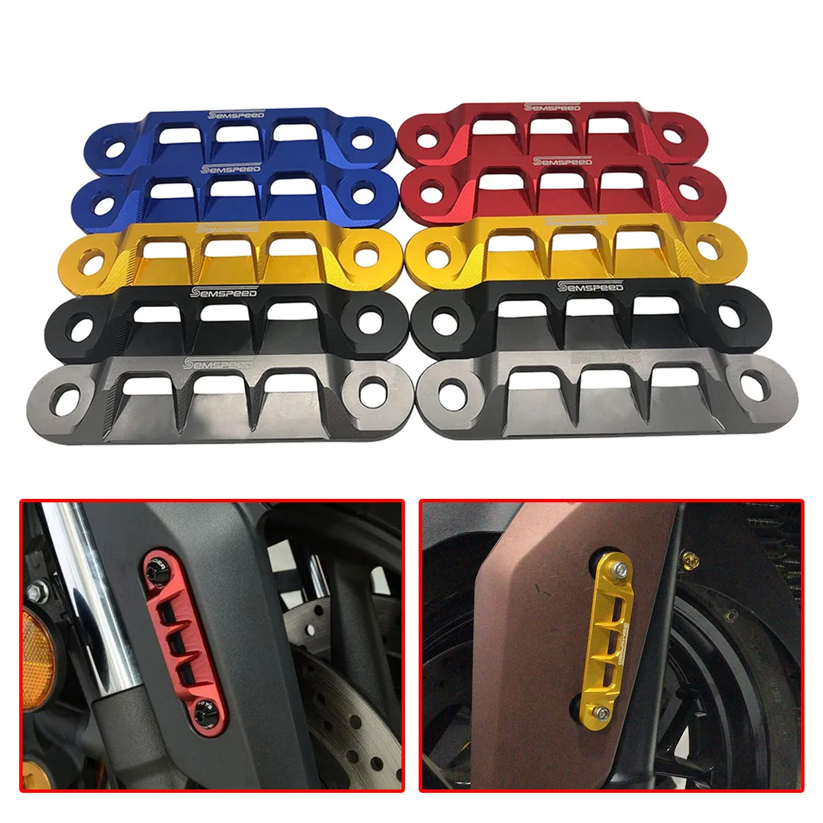 For Yamaha XMAX 300 NMAX 155 AEROX NVX 155 Motorcycle Accessories CNC Aluminum Alloy Front Fender Spotlights Bracket titanium For Yamaha XMAX 300 NMAX 155 AEROX NVX 155 Motorcycle Accessories CNC Aluminum Alloy Front Fender Spotlights Bracket titanium