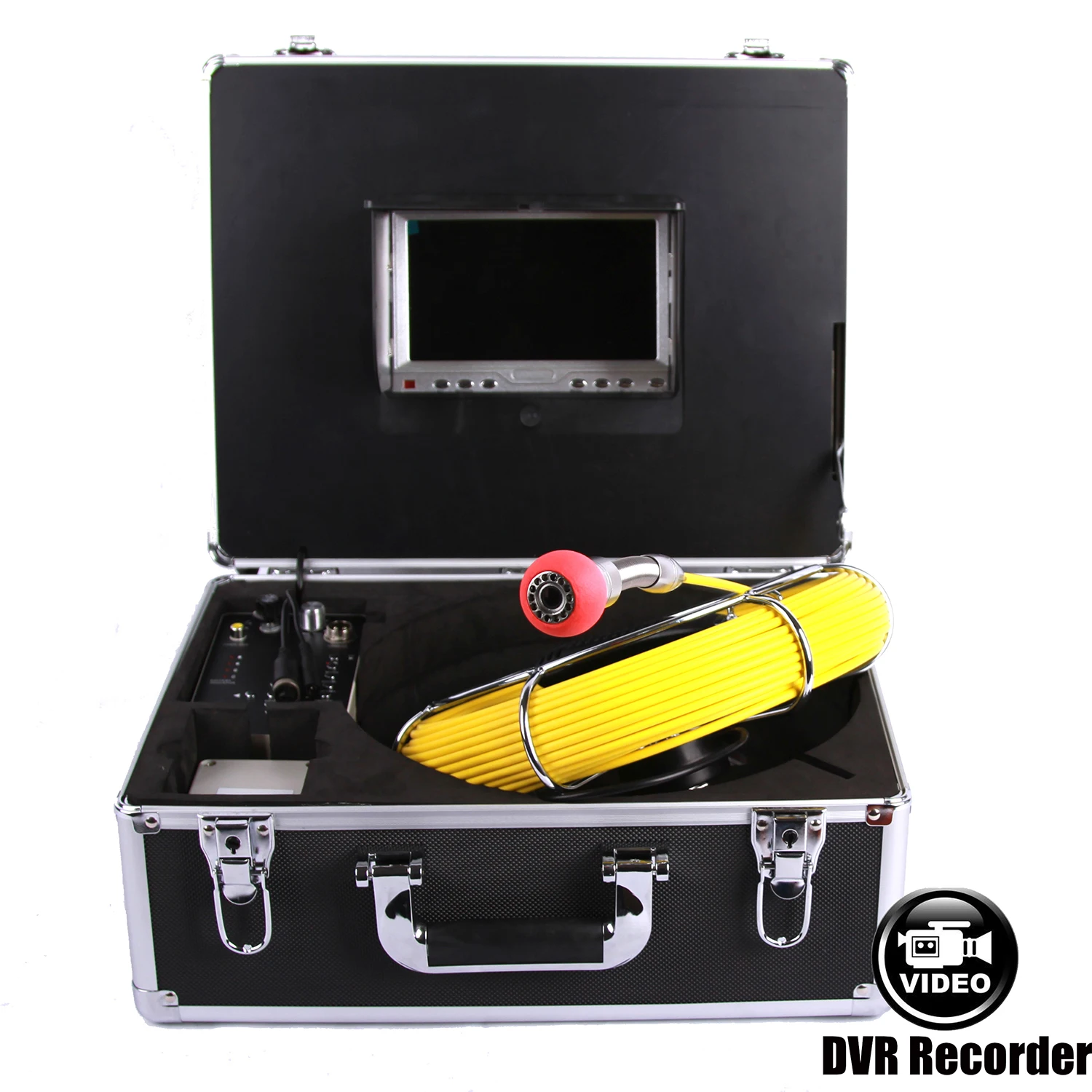 

7"TFT LCD Sony CCD 1000TVL 8IR 20Meters Pipeline Endoscope Camera Sewer Pipe Inspection camera DVR Video recorder 8GB SD card