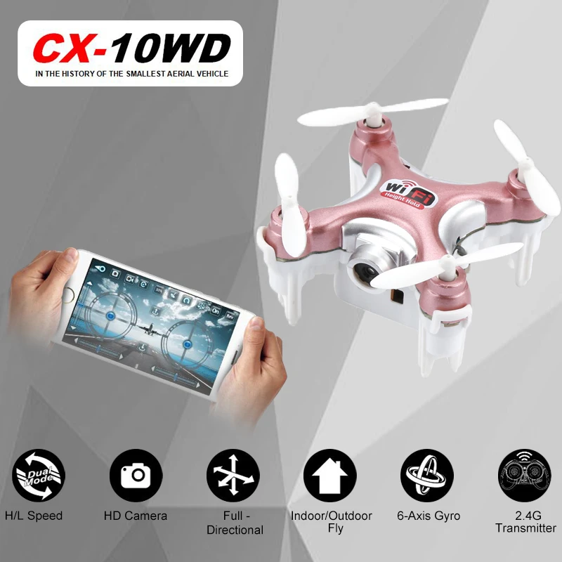 Cheerson Cx 10wd Cx10wd Mini Wifi Fpv With High Hold Mode 0 3mp Camera 2 4g 6 Axis Phone Wifi Control Mode Rc Quadcopter Rtf Wifi Night Vision Camera Wifi Stickwifi Pcmcia Aliexpress