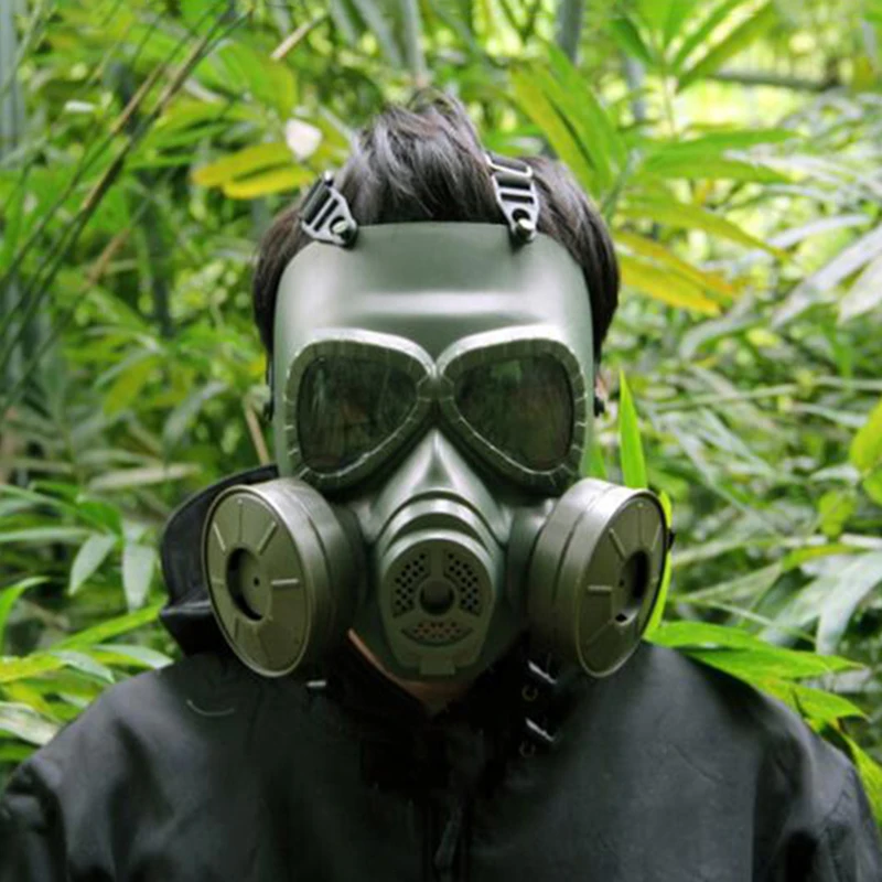 Tactical Protection Masks Full Face Airsoft Resin Mask With Double Fan For CS Cosplay Paintball Game Protection Respirator Mask Tactical Protection Masks Full Face Airsoft Resin Mask With Double Fan For CS Cosplay Paintball Game Protection Respirator Mask