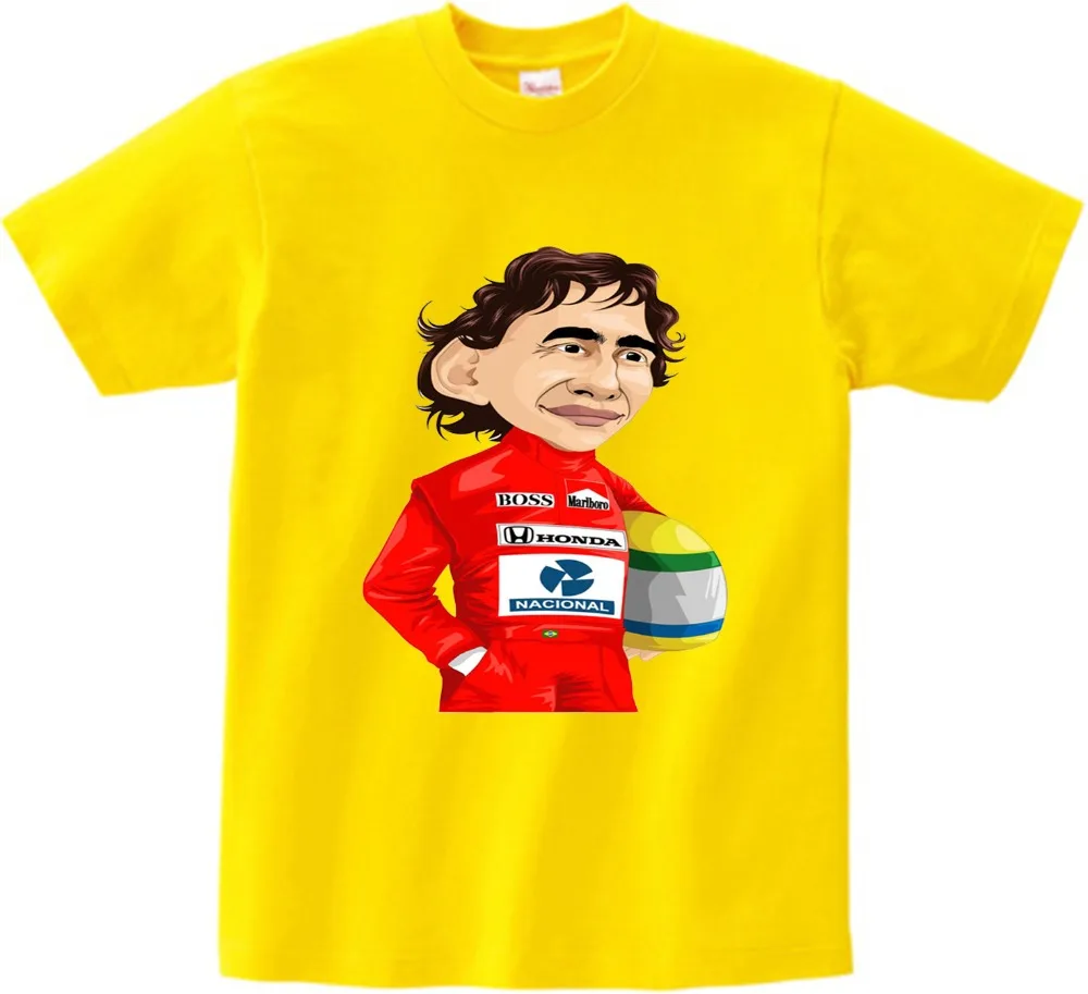

2019 Kids Brand New AYRTON SENNA T Shirt HERO F1 Children Casual Cotton O Neck Boy T-Shirt Hip Hop Fashion Girl Baby Tees Top