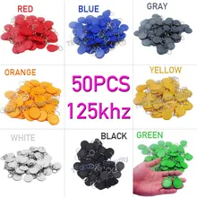 50 шт. RFID тегов отель ключ карты поставщиков 125 кГц RFID тонкие карты RFID 125k карта EM4100 брелок дверь бесконтактная смарт-карта