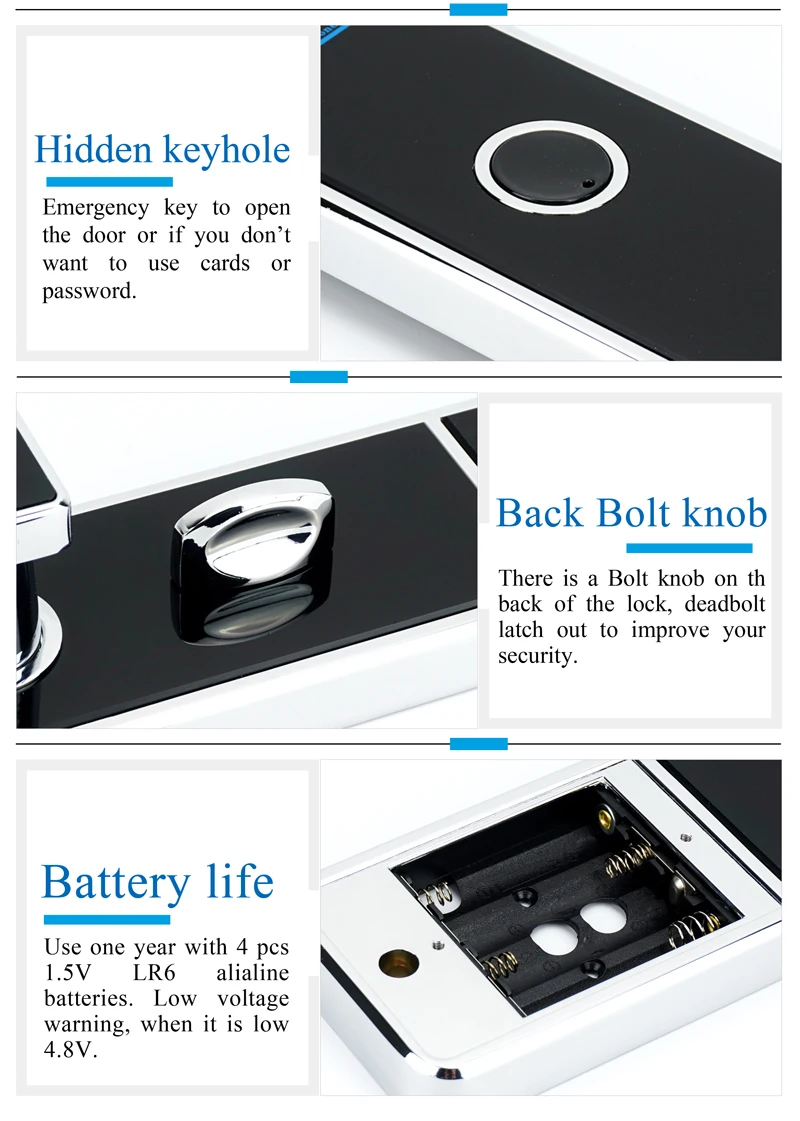 Touch ScreenKeypad Password Door Lock