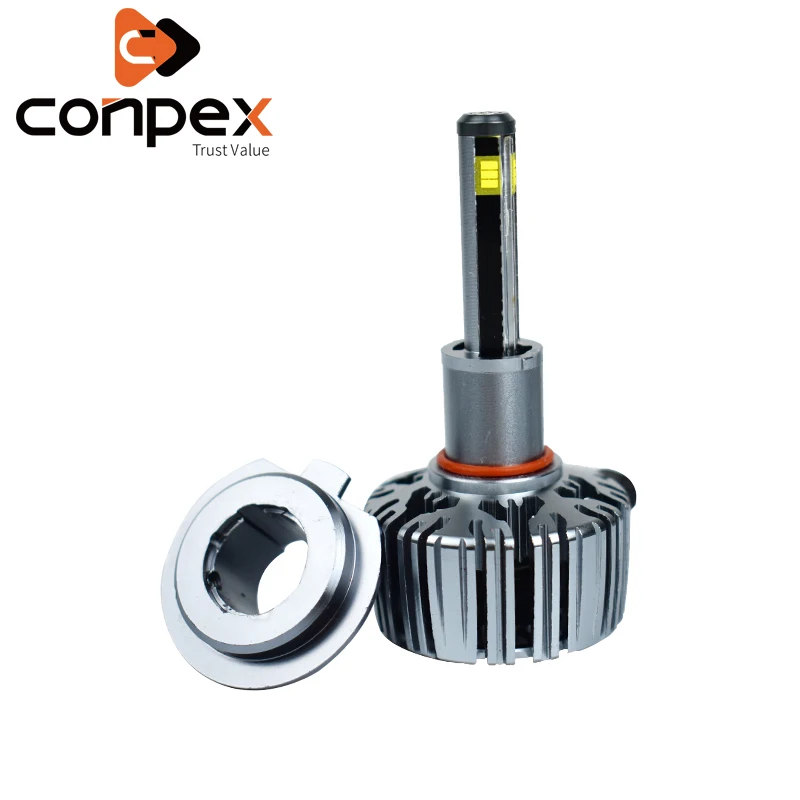 

2pcs Car Headlight Bulbs LED 6000K H4 H3 12V LED canbus intelligent decoding chip lens signal lamp Lights d1s led bulb