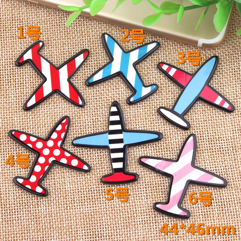 

10pcs DIY acrylic paster airplane helicoper charms plane graffiti patch collar pin brooch badge earring jewelry making findings
