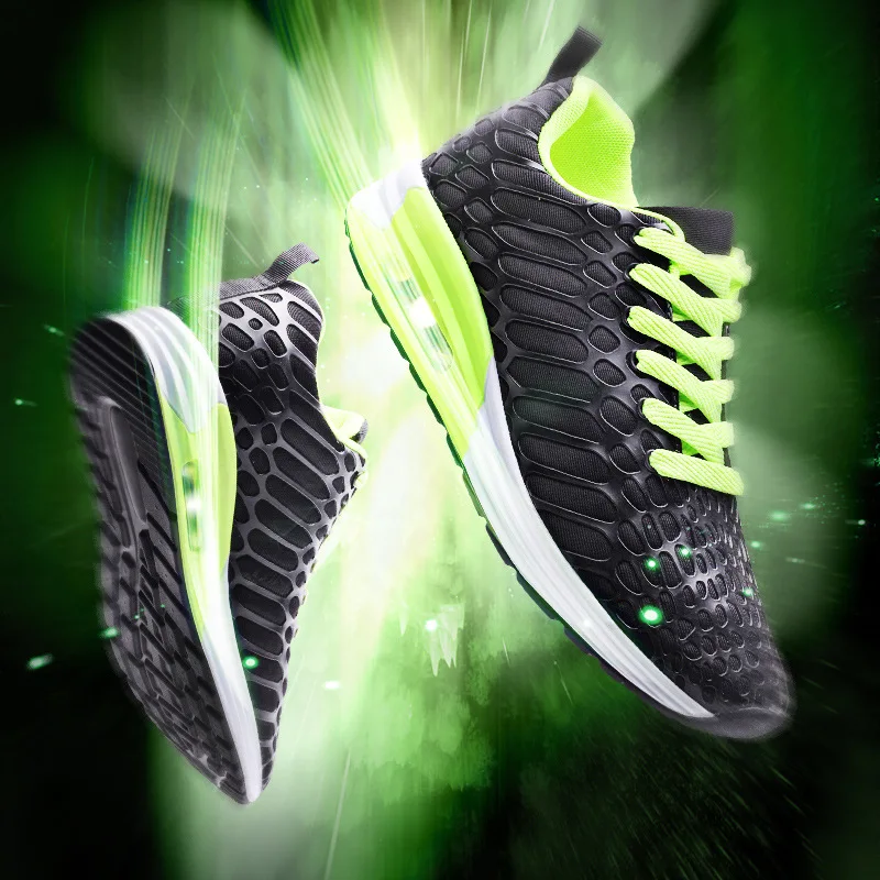 

men's running shoes outdoor sport sneakers in black for lover walking shoes white women jogging sneakers size EU35-44