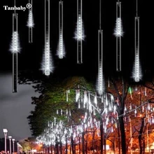 2pcs lot 30cm 8 Tube Meteor Shower Rain Tube Snowfall LED Light For Christmas Valentine Holiday