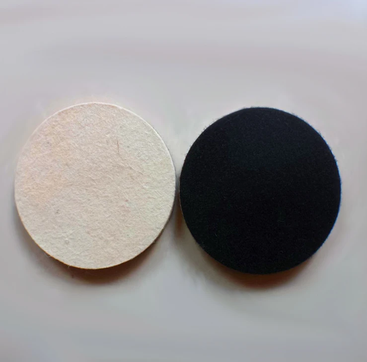 

10pcs/lot 2” 3" 4” 5” 6" 7" Flocking wool felt polishing wheel high density self-adhesive wool pad