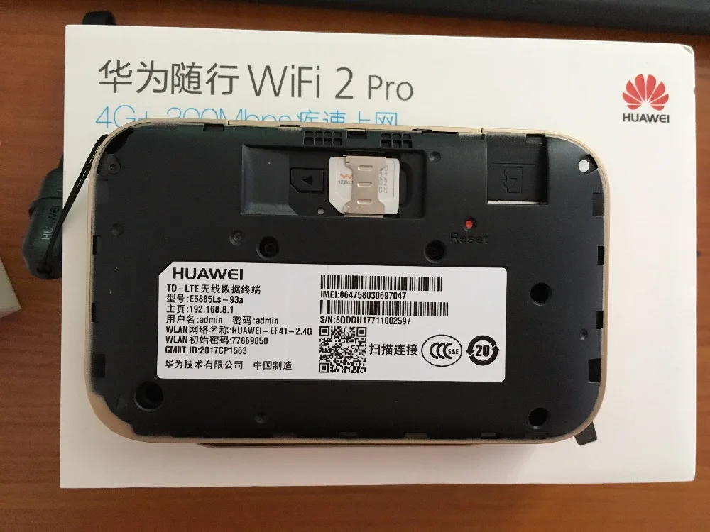 Разблокированный huawei WiFi 2 Pro E5885 E5885Ls-93a беспроводной мобильный Карманный Wi-Fi маршрутизатор с портом Ethernet 6400 мАч банк питания NFC