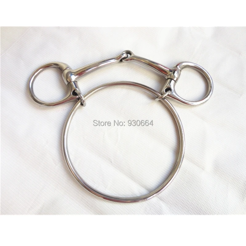 

Stainless Steel Dexter Ring Bit Horse Equipment Pet Supplies Half Cheeck Bit (H0974 )