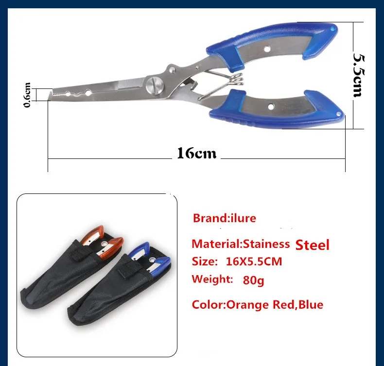 Ilure рыболовные многофункциональные плоскогубцы из нержавеющей стали инструмент для удаления крючков ножницы Alicate Pesca рыболовные снасти аксессуары