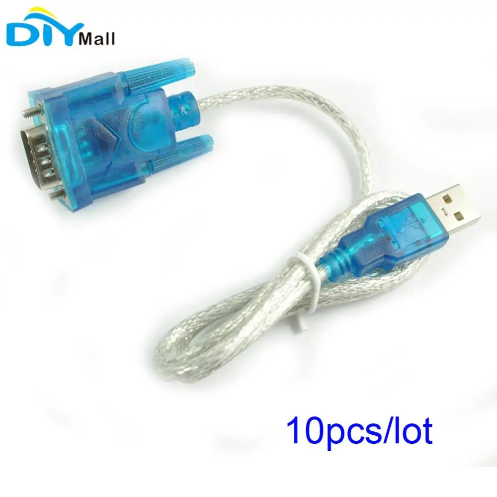 10 шт./лот HL340 USB 2,0 RS232 последовательный кабель преобразователя для Windows 7 8 10