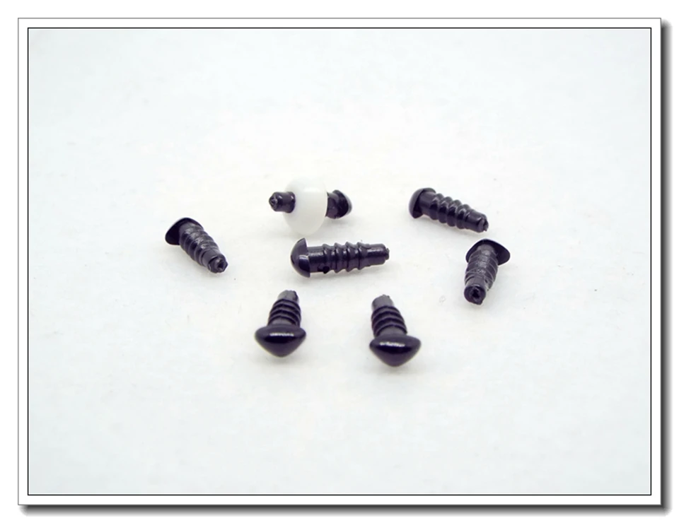 4.5mm-20mm Black Plastic Safety Noses For Amigurumi Dolls Stuffed Animals Dolls Toy Teddy Bear Come With Plastic Washers 4.5mm-20mm Black Plastic Safety Noses For Amigurumi Dolls Stuffed Animals Dolls Toy Teddy Bear Come With Plastic Washers