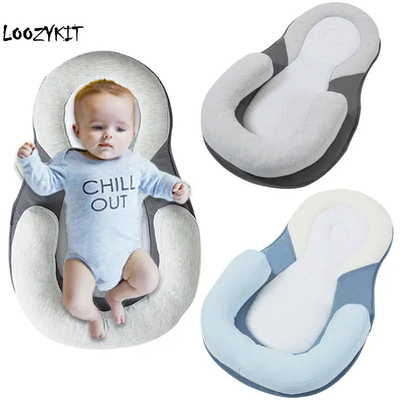 Loozykit Baby Stereotypes Pillow Newborn Anti Rollover Mattress