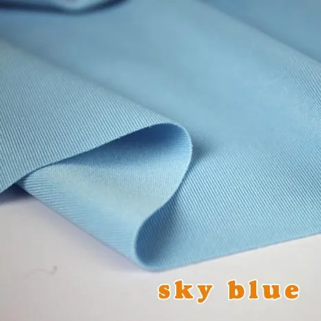 Эластичная ткань из спандекса, трикотажная ткань джерси, ткань для подводного плавания, юбка, бикини, купальник, платье, 60 дюймов, продается во дворе - Цвет: sky blue