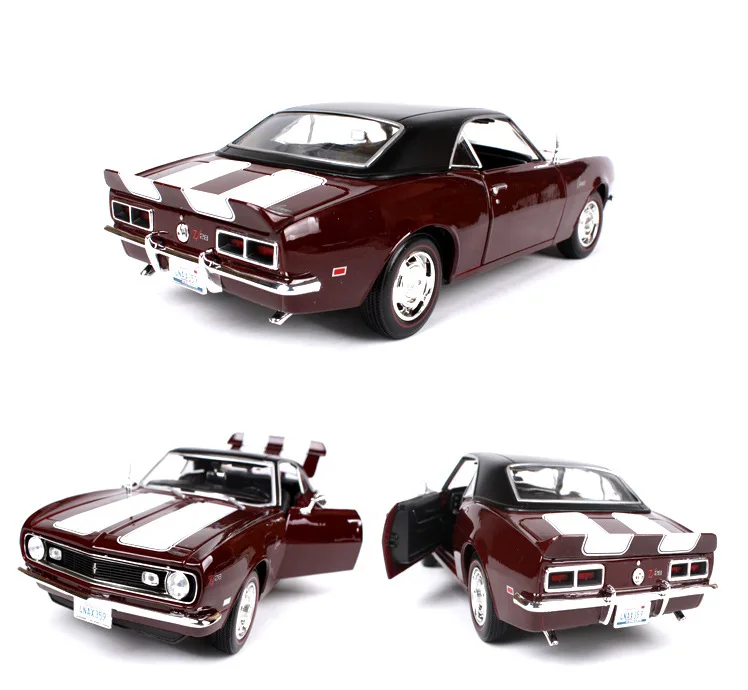 Maisto 1:18 1967 Chevrolet Camaro SS 396 моделирование сплава Ретро модель автомобиля классическая модель автомобиля украшение автомобиля