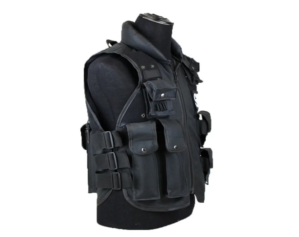 Тактический жилет с карманами, мужской охотничий жилет, уличный жилет, военный тренировочный жилет CS, защитный модульный жилет безопасности Vest1