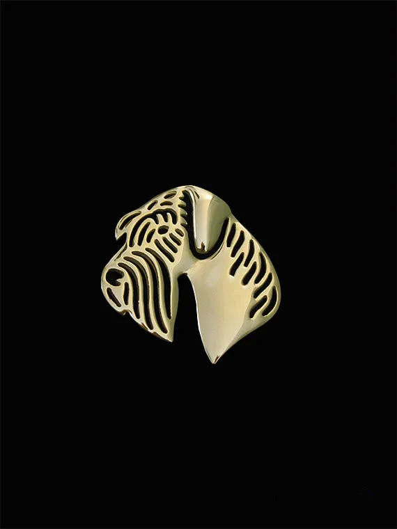 

Trendy cute Giant Schnauzer vintage brooches plated silver plated men brooches fashion jewelry hand of king