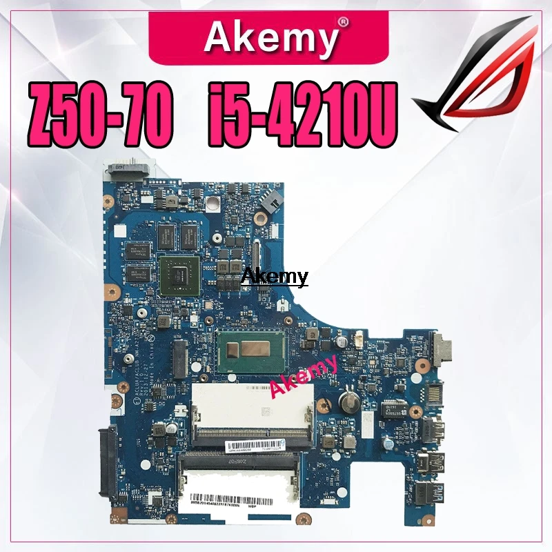 

ACLUA/ACLUB NM-A273 motherboard for Lenovo Z50-70 G50-70M notebook motherboard CPU i5-4210U GT840M 2G 100% test OK