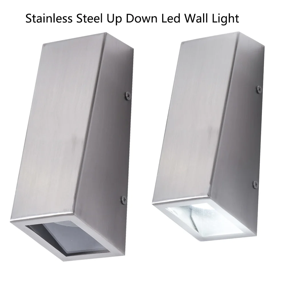 Impermeável ao ar Levou para Cima e para Baixo Conduziu a Lâmpada da Varanda Fixado na Parede do Corredor de Iluminação Luz da Parede Led de Parede Livre Luzes Escada Ip65 26 Cheap Luminárias de parede externas