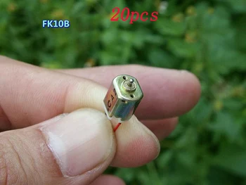 

20pcs FK10B Ultra Miniature High-speed DC Motor Shaft Dia 1mm 3V 44000RPM Micro Mini Electric Machinery for RC Model DIY