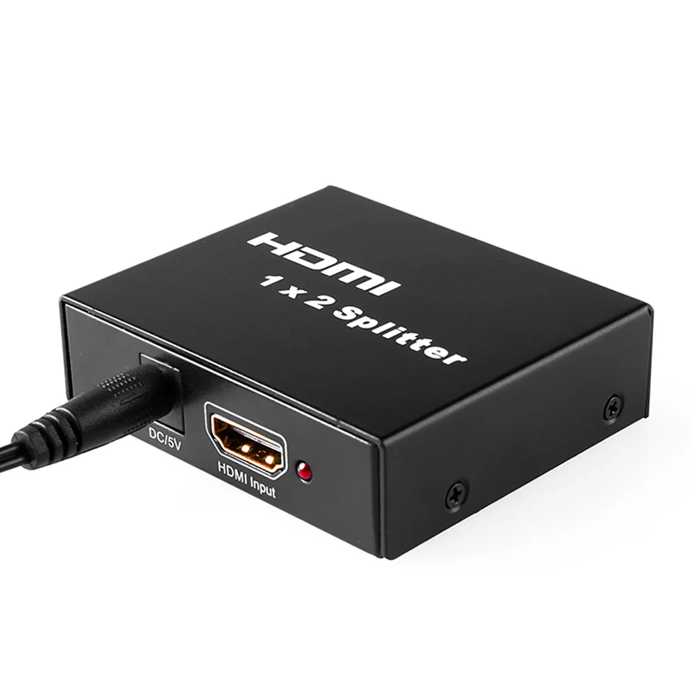 1 в 2 Выход HDCP HDMI Сплит тер Full HD 1080p видео HDMI коммутатор 1X2 усилитель раздельный двойной дисплей для HDTV DVD PS3 Xbox