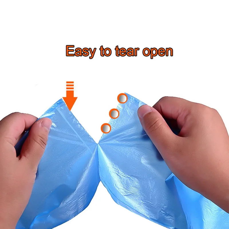 30pcs/roll Convenient Kitchen Garbage Bag Single Color Thickened Breakpoint One-off Cleaning Waste Bag Plastic Trash Bag 45*55cm