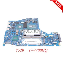 NOKOTION DY512 NM-B191 материнская плата для ноутбука lenovo Y520 15," I7-7700HQ DDR4 GeForce GTX 1050 GDDR5 полностью протестирована