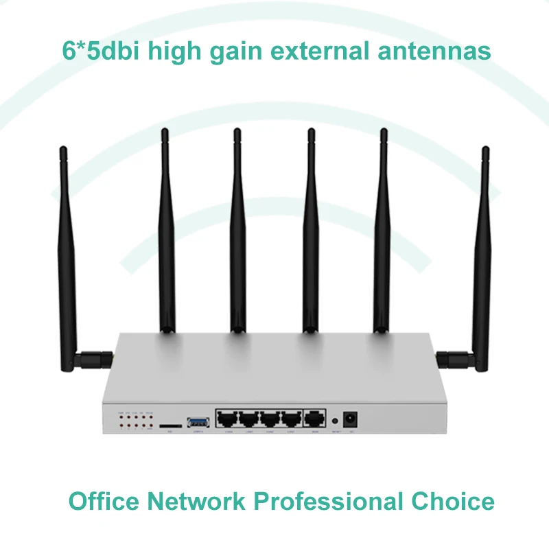 

Powerful 5G Dual Band Gigabit Wi Fi Router Wireless SIM Card 4G Qos Vpn Strong Signal 1200Mbps MTK7621 With SATA USB 3.0 Port