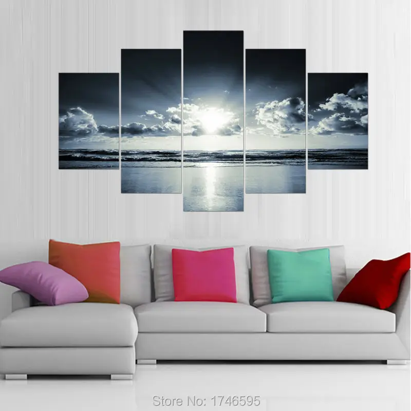 Large art prints Home Decor Canvas Painting Wall Art Beautiful ocean world