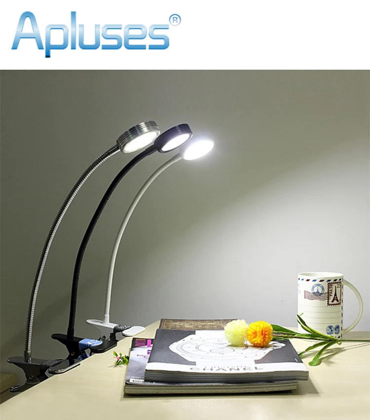 LED Adjustable Light Eyeshield Table Lamp USB Clip Light For Computer