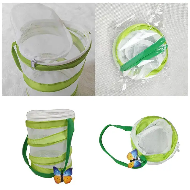 Rovar- És Pillangó Élőhely Ketrec Rovar Tenyésztő Háló Nettó Kültéri Kert Rovarok Etető Megfigyelő Doboz - Image 6