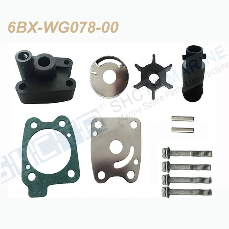 SHCTR водяной насос и набор для рабочего колеса для OEM 6BX-WG078-00, 4/5/6HP