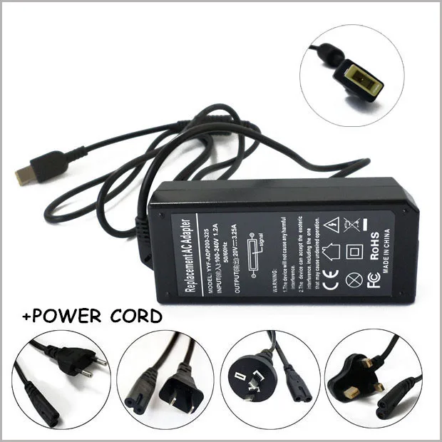 

20V 3.25A 65W Notebook Laptop AC Adapter Charger For Portatiles Ordenadores Lenovo Flex14AT Flex15AP