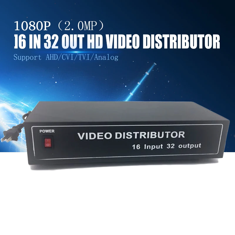 YiiSPO Wholesale 16-32ch Video distributor/Splitter BNC 16 Input 32 output Support AHD/CVI/TVI/analog Camera in&out 1080P 2.0MP YiiSPO Wholesale 16-32ch Video distributor/Splitter BNC 16 Input 32 output Support AHD/CVI/TVI/analog Camera in&out 1080P 2.0MP