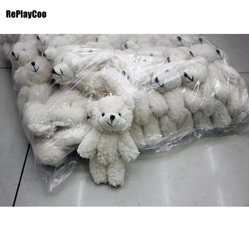 25PCS/LOT Kawaii Small Joint Teddy Bears Stuffed Plush