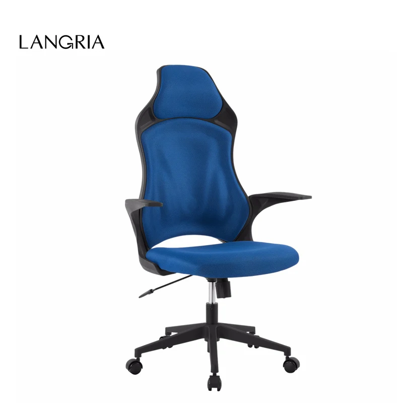 LANGRIA Brand Blue Ergonomic High Back Mesh Office