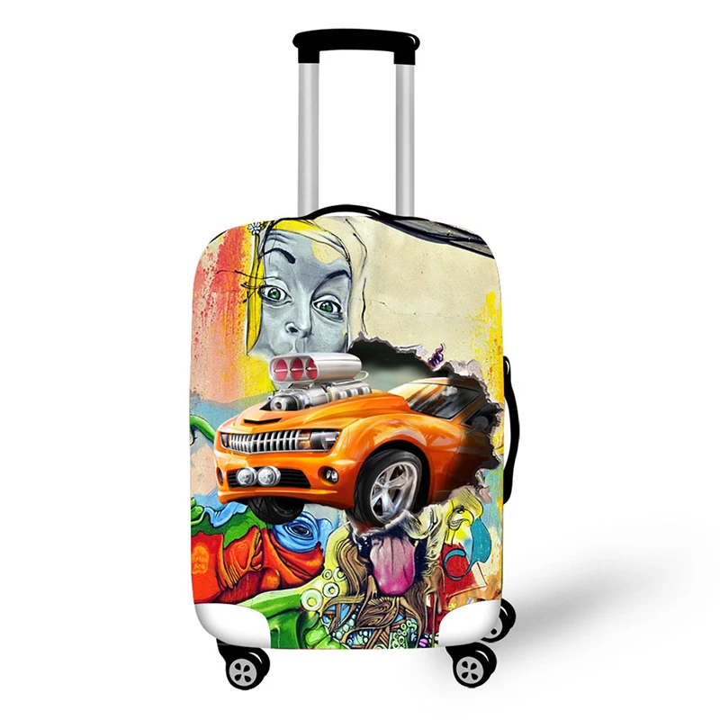 3D Car Print Travel Accessories Suitcase Protective Covers 18-32 Inch Elastic Luggage Dust Cover Case Stretchable 3D Car Print Travel Accessories Suitcase Protective Covers 18-32 Inch Elastic Luggage Dust Cover Case Stretchable
