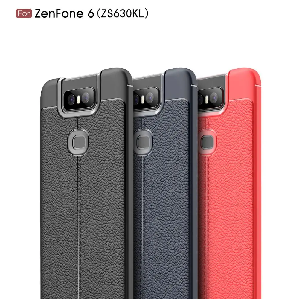 

Asus Zenfone 6 Case Cover ZS630KL Silicon shockproof Carbon Fiber Case for Asus Zenfone6 Soft Luxury Coque Etui Fundas Accessory