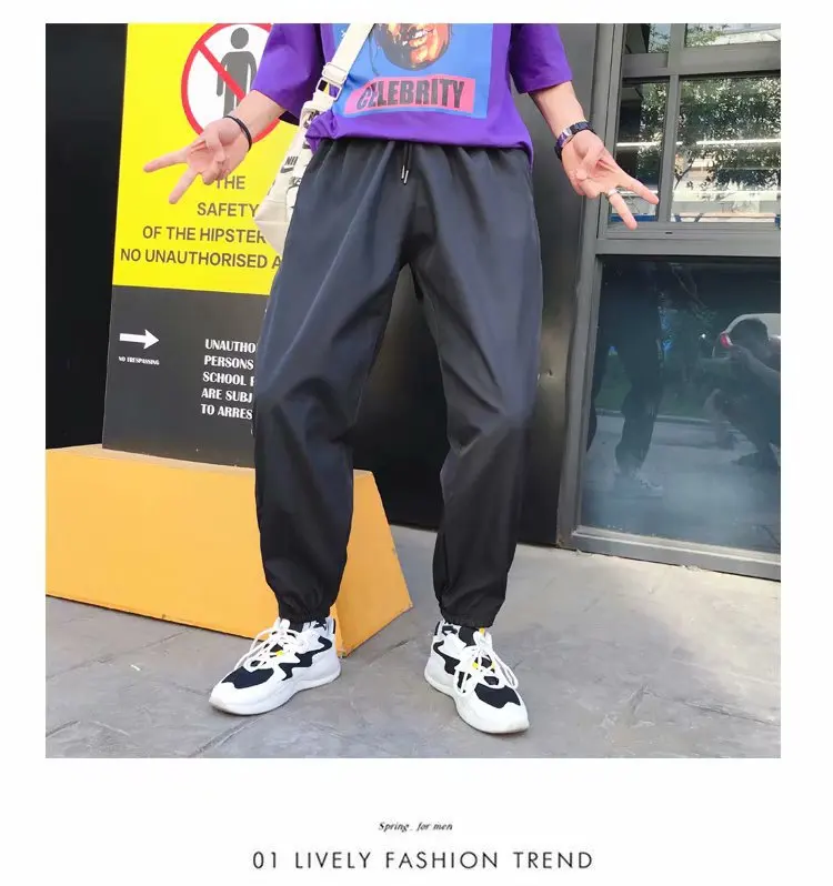 14 стилей S японский стиль шаровары джоггеры Весна мужские уличные брюки хип-хоп спортивные штаны уличная одежда