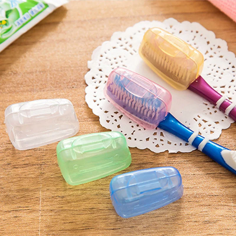 

5 Pieces Set Travel Tooth Brush Box Plastic Toothbrush Cover Toothbrush Holder Protector Boxes Bathroom Accessories