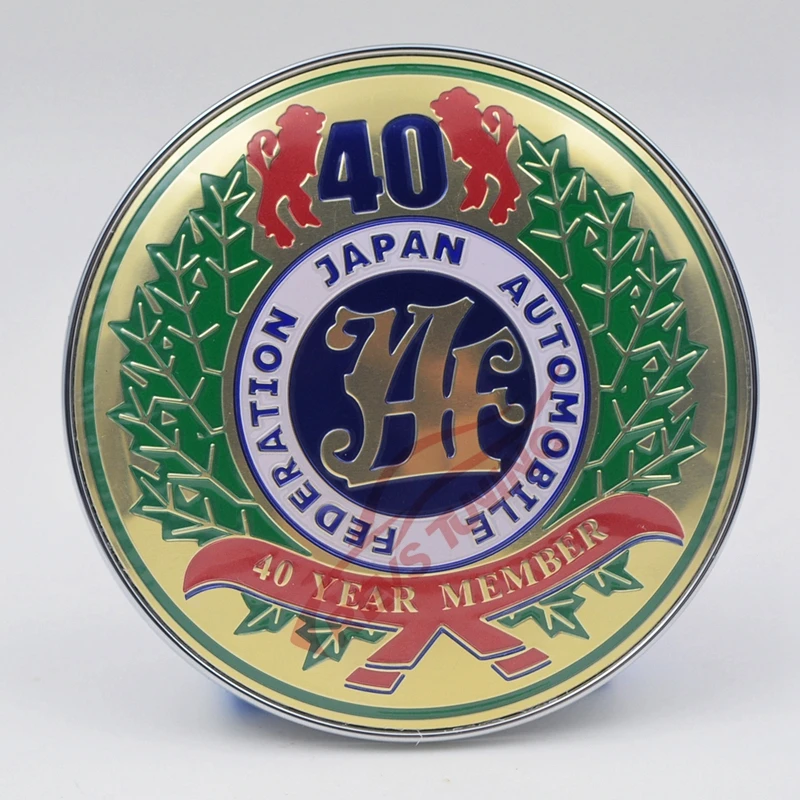 

Free Shipping! Colorful 40 Year Member Front Grille JAF Embelm Badge
