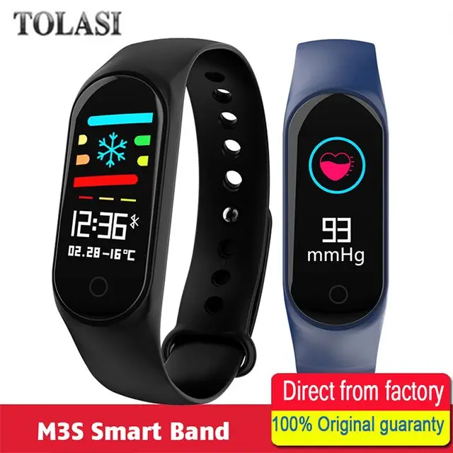 

Smart Bracelet Color Screen Fitness Tracker IP67 Waterproof Blood Pressure Heart Rate Monitor Smart Band For Android IOS PK mi 3
