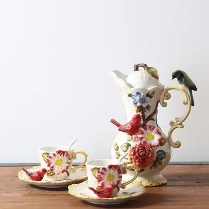 

Teapot teacup set coffee pot coffee cup set home decoration gift